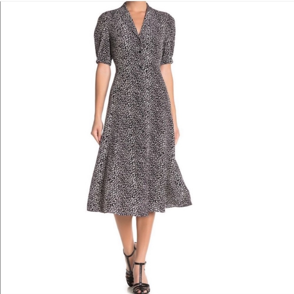 NWT Diane Von Furstenberg 100% Silk Midi Dress